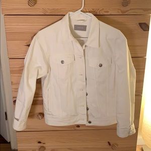 Everlane White Denim Jacket